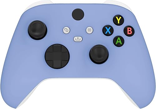 Miniatura 26 de eXtremeRate - Carcasa frontal para Xbox Series X y Xbox S Controller Accesorios personalizados - Controlador no incluido Azul,Dorado champán,Flores