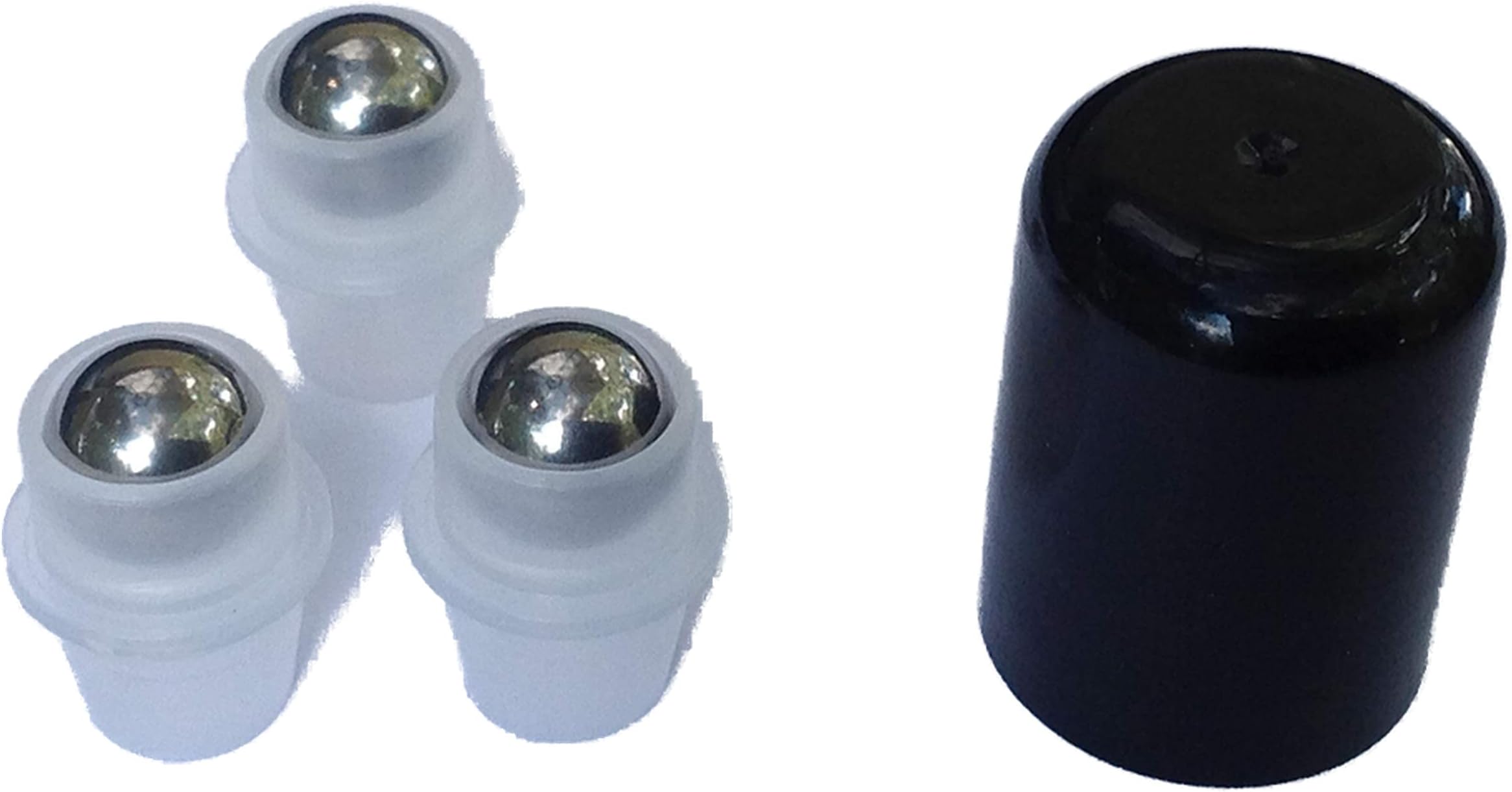 12 Stainless Steel Roller Ball Roll On Inserts for Essential Oil Bottles 5ml and 15ml Amber doTERRA and Young Living Bottles