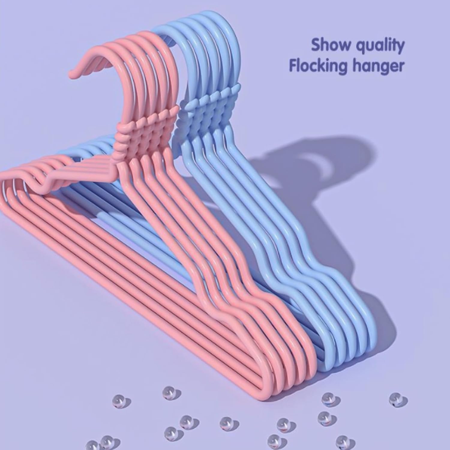 30 Pack Plastic Kids Hangers Childrens Clothes Hangers Cute for Closet, for Baby Toddler Kids Clothes Amp Pants