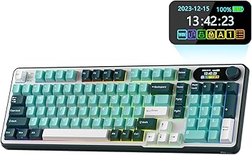 RK ROYAL KLUDGE S98 Mechanical Keyboard w/Smart Display &...