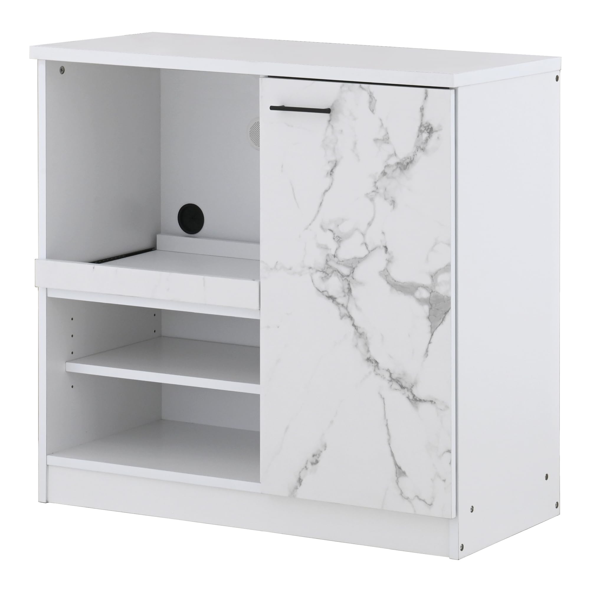 Amazon｜レンジボード 幅90cm キッチン収納 レンジ台 大理石調 JS85