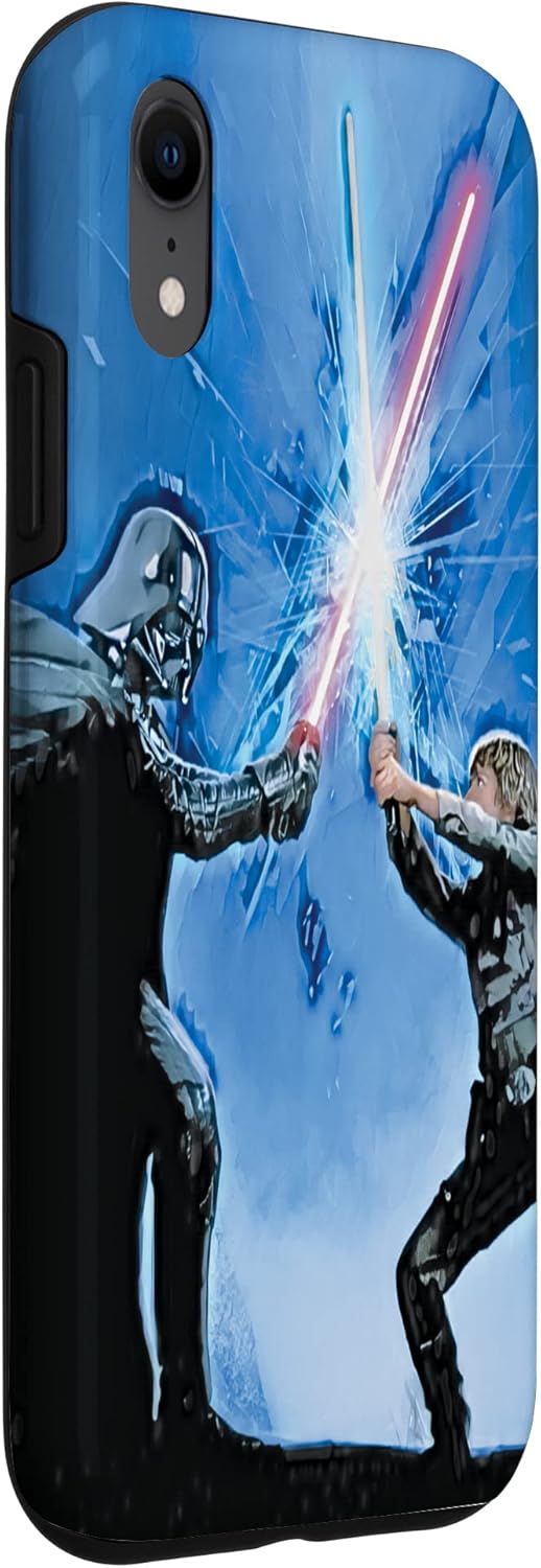Star War The Empire Strikes Back Lightsaber Battle Blue Case for iPhone XR