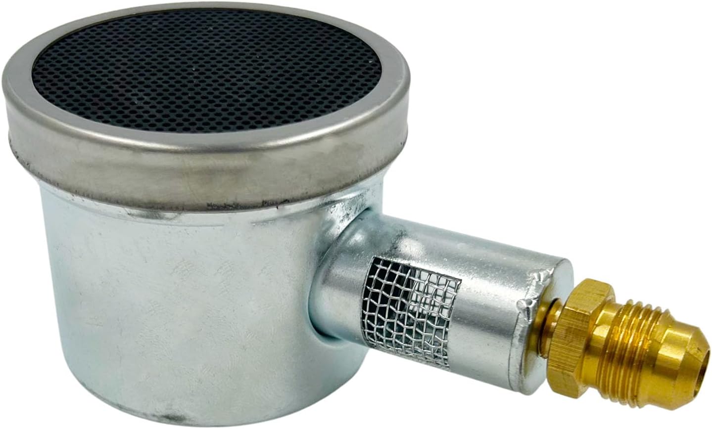 MENSI Outdoor Propane LP Gas Glass Tube Patio Heater Parts Porch Deck Heater Steel Repalcement Infrared Ceramic Burner with Orifice Kit 42000 BTU