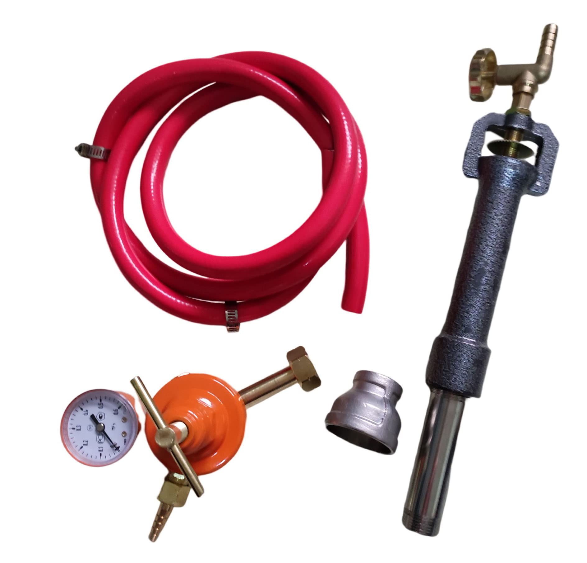 Fabricante de cuchillos, estrangulador de aire para horno de gas, horno de hierro forjado, metal forjado, butano, propano, LPG, quemador de gas con regulador