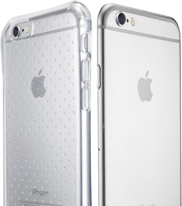 PhProtection, Shockproof Drop-Protecition Transparent Clear AirHockey Case for iPhone 6/6s - (Clear) CS18