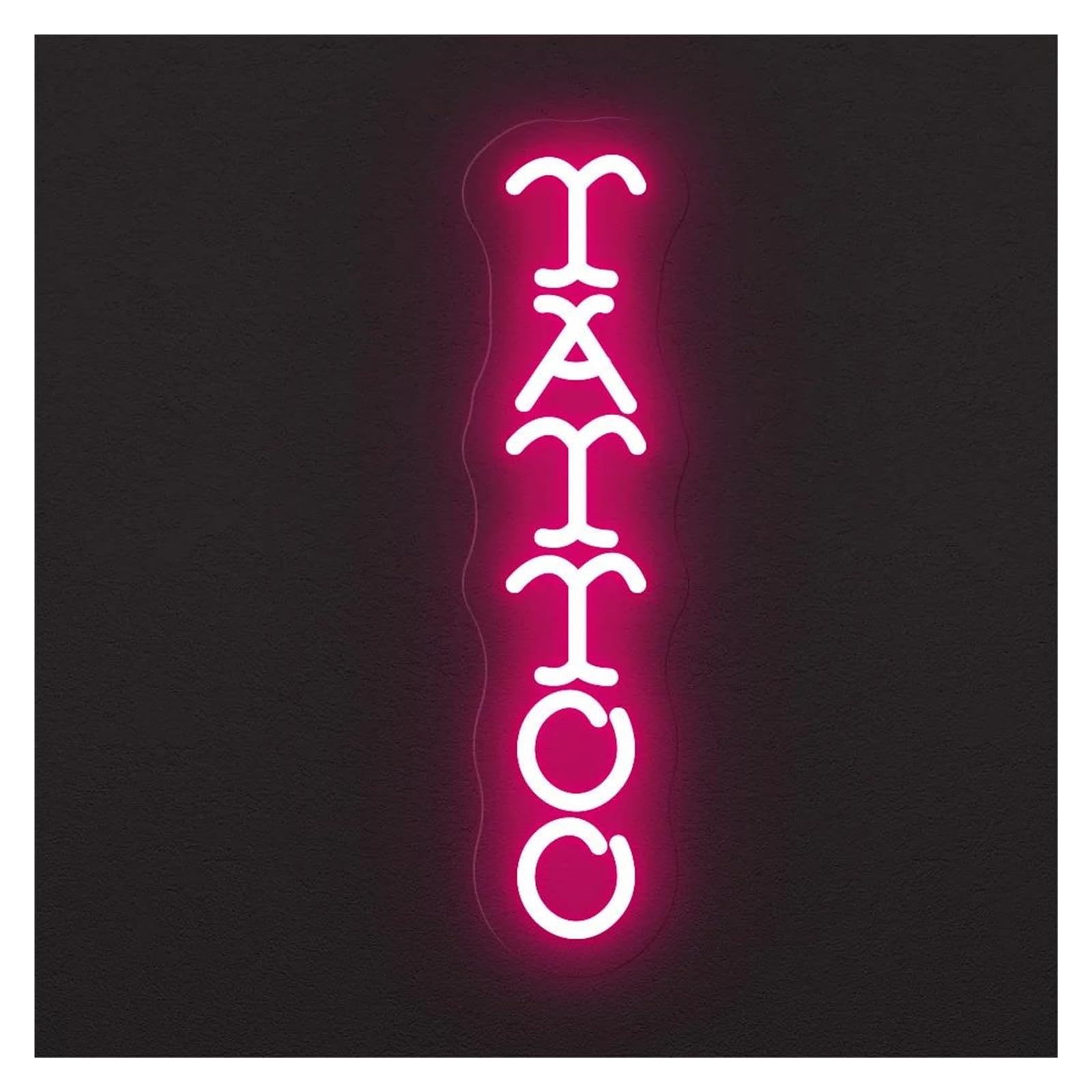 SHOUXI Sign Lamp Tattoo Neon Sign Tattoo Salon Studio Business Beauty Shop Light Tattoo Lovers Home Bedroom Wall Art Decoration(50X12cm)