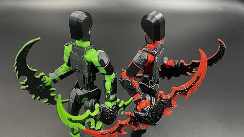 Miniatura 6 de Juego de figuras de acción T13 (montaje completado), 3D impreso multiarticulado móvil Titan 13 Lucky Dummy 13 Robot móvil, Nova 13 figuras de