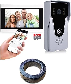 WiFi Video Intercom System + 150FT RVV 4 Wire/Cable Bundles