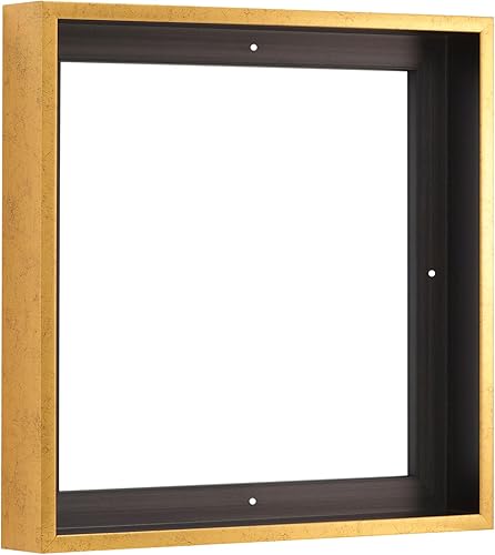 Pixy Canvas Marco flotante de 12 x 12 pulgadas para pinturas de lienzo de 1.5 pulgadas de profundidad, paneles de madera y tableros de lienzo
