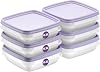 SmartStore Small Food Storage Containers 0.3L Set of 6 | Suitable for Fridge and Freezer | BPA Free Meal Prep Containers Reusable, Microwavable, Dishwasher Safe, Stacks and Nests