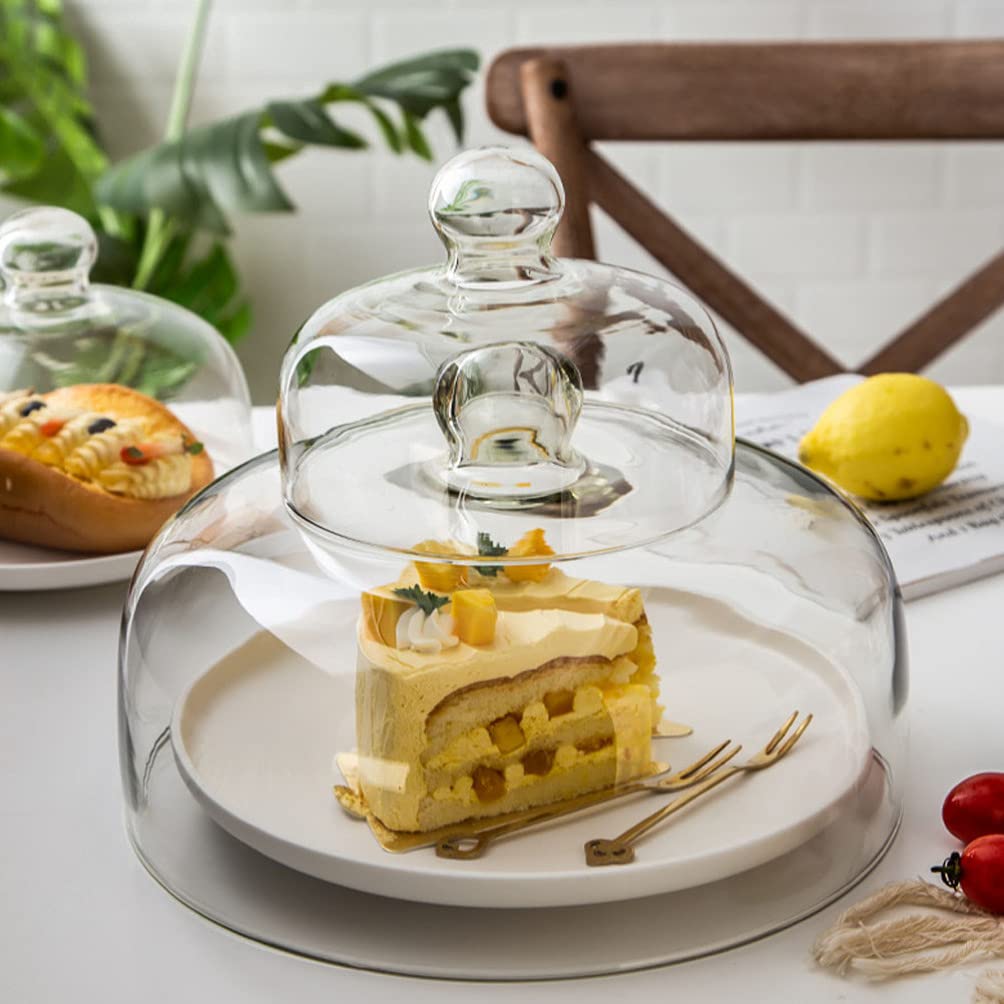 Holibanna Cake Display Cover Round Cake Stand Dessert Cloche Dessert Cover Destert Piano Piano Piano Cover per Cover con per 28X28cm Porta Torta