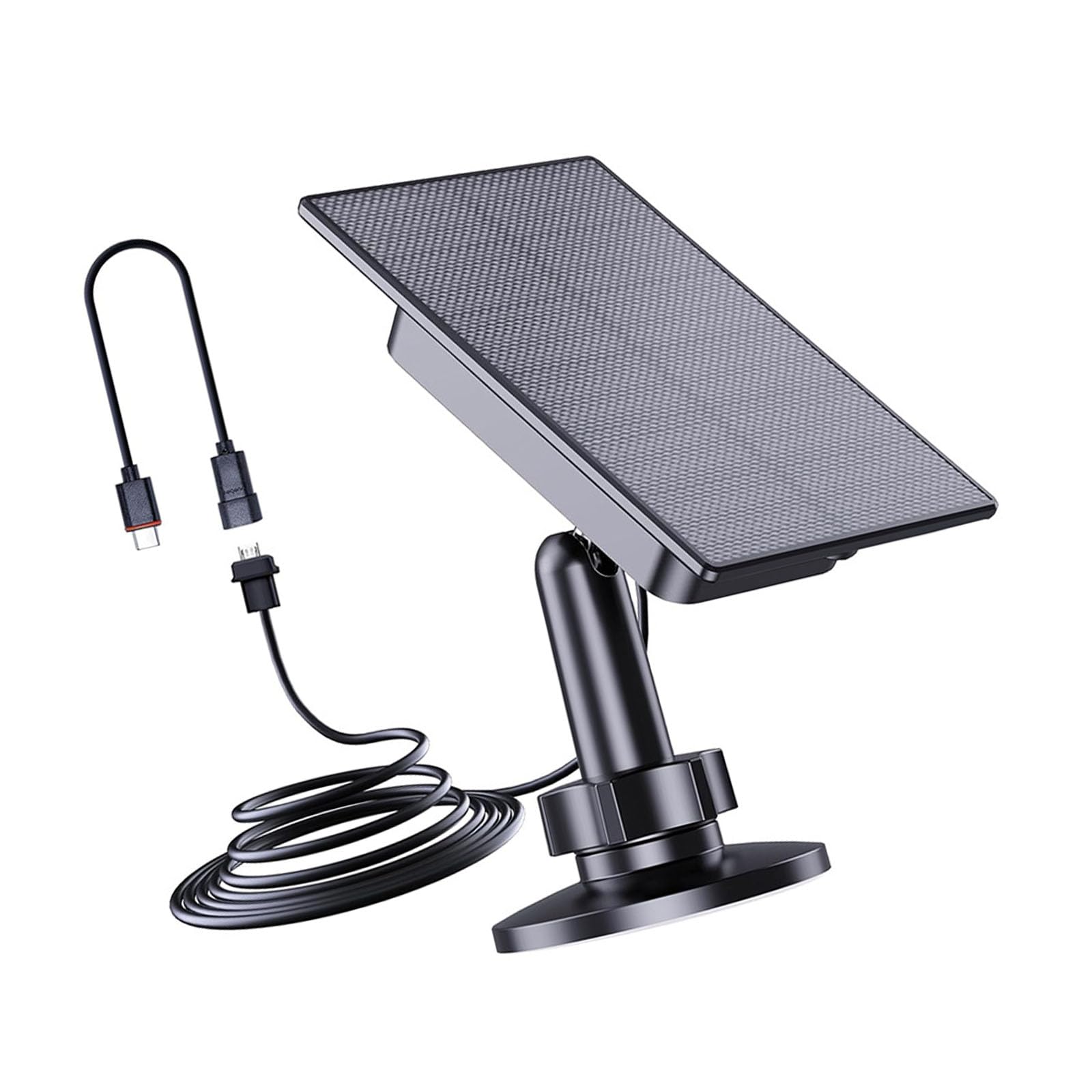 2W Solar Panel for Outdoor Security Cameras with 3 Meter Cable Weatherproof ABS Housing Continuous Power for Scintillate Camera
