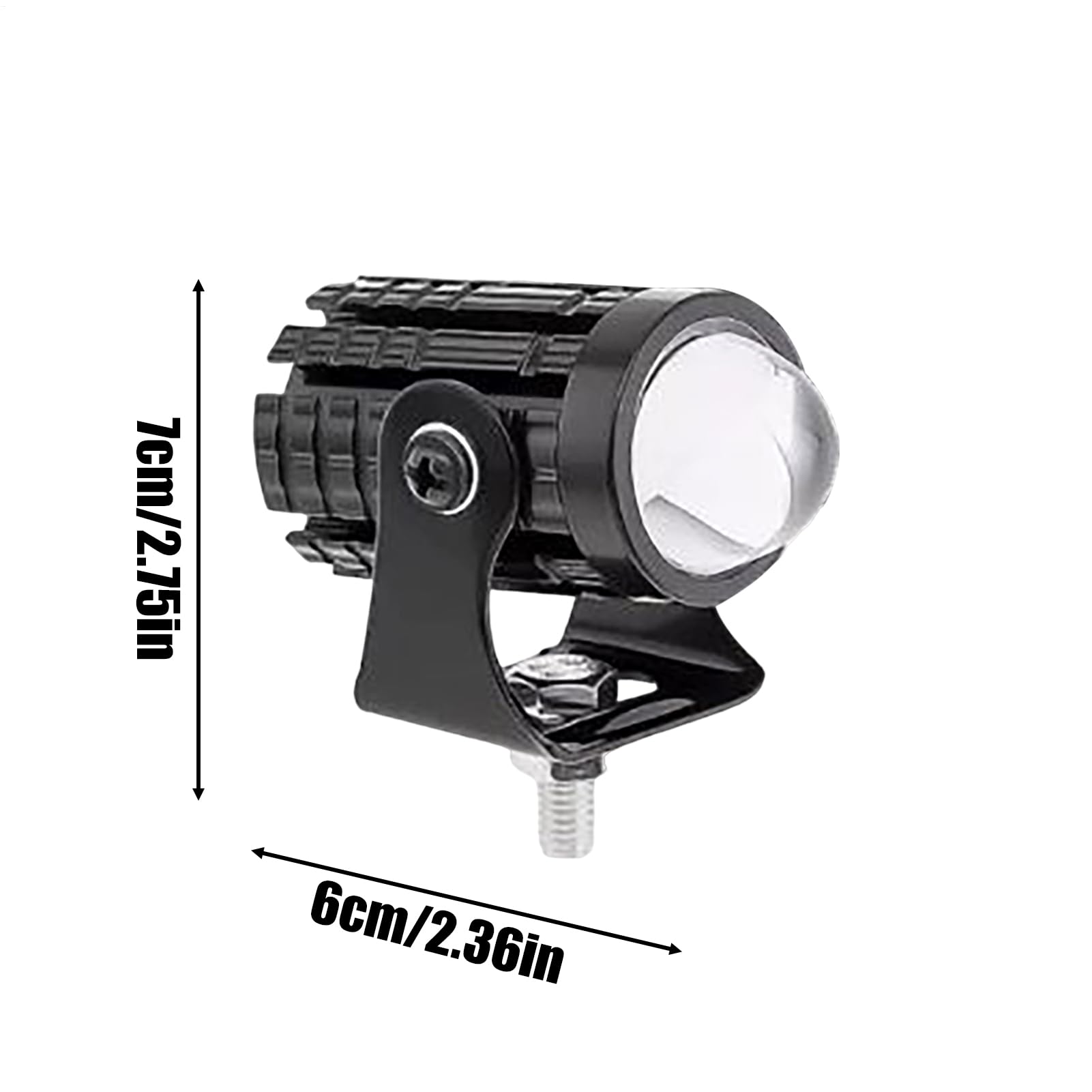 Genérico Faro para Motocicleta - Faros Auxiliares de Motocicleta Bicolor | Faros Impermeables 4 Piezas para ATV Calle Dirt Bike