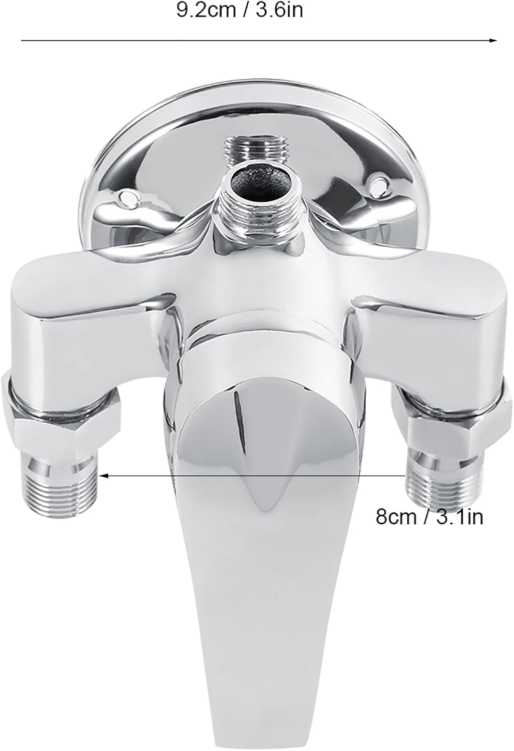 Scratchresistant Surface, Hot & Cold Water Mixing Control Valve, Copper Plastic Bathroom Shower Valve, Smooth Surface, for Wash Basin Shower Use