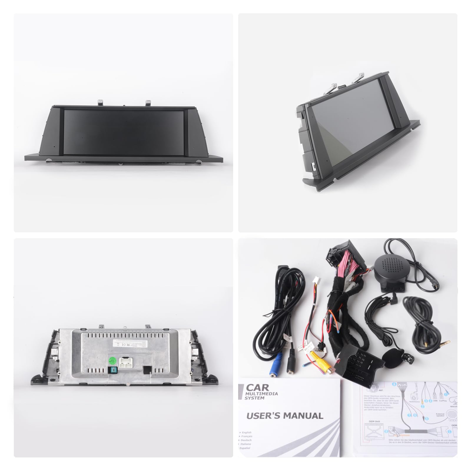 Fast Boot Linux Radio samochodowe kompatybilne z BMW serii F07 5GT (2010-2012) CIC iDrive Upgrade | Bluetooth/Wireless CarPlay/Android Auto, Retains OEM Controls