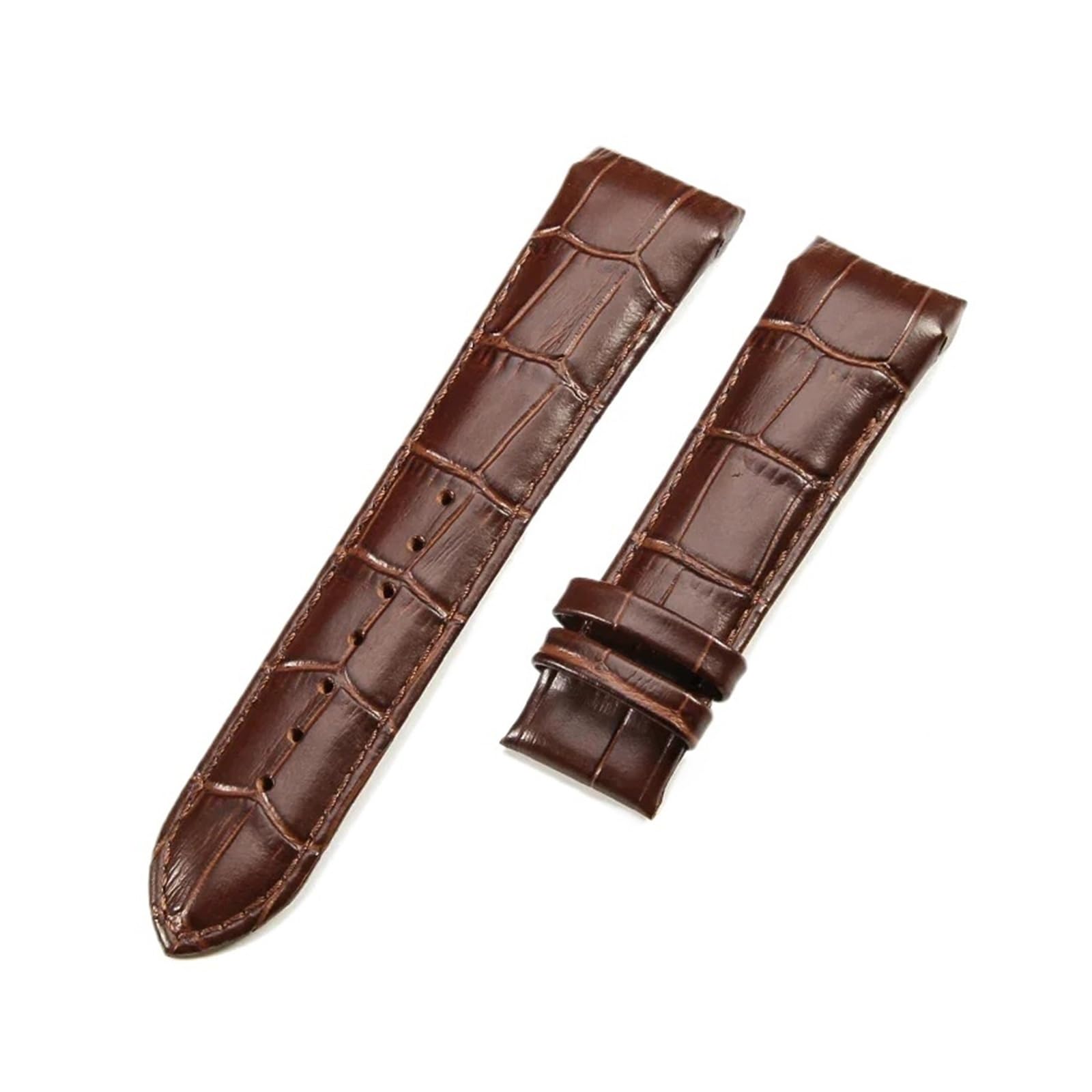 Genérico NASUNJIA Correa De Reloj Cuero Genuino Compatible Con Tissot T035 For Hombre, Suave, Cómoda, Curva, Cierre Mariposa, 22, 23 Y 24 Mm