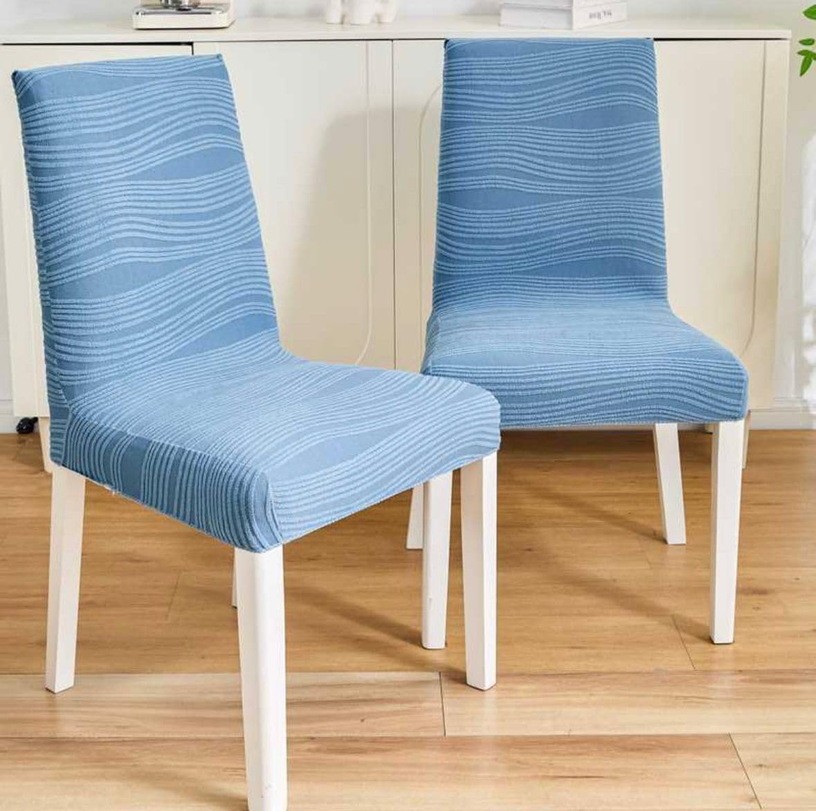Orange Jacquard Chair Covers - Stretch & Protect! -17