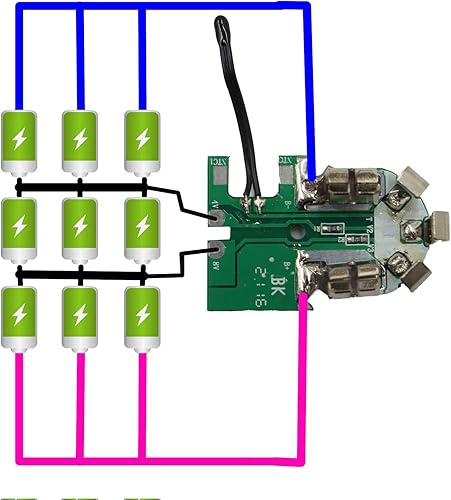 Miniatura 2 de Piezas de repuesto para batería Milwaukee M12 de 12 V 9 celdas, capacidad de la batería, kit de reconstrucción de bricolajereparación con placa de