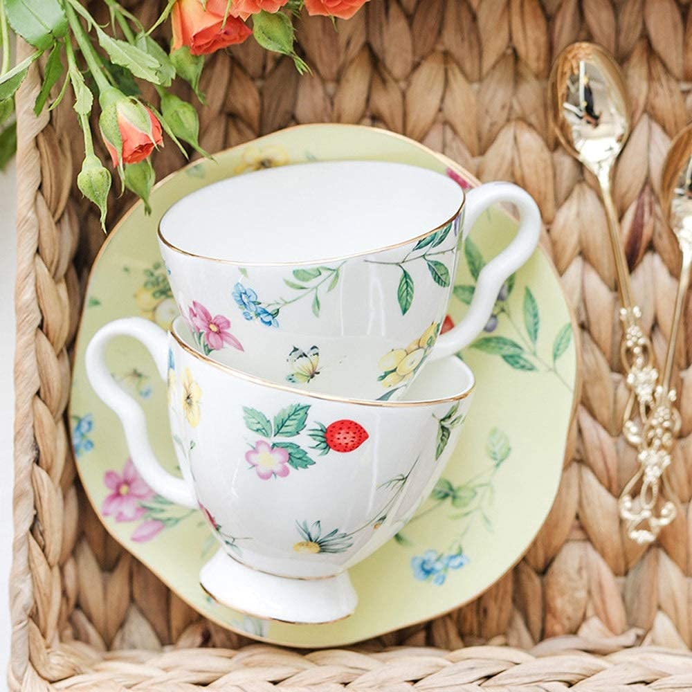 Red Bone China zestaw filiżanek do kawy - dom restauracja biuro filiżanka do herbaty latte cappuccino espresso kubek na sok mleko zestaw do jadalni