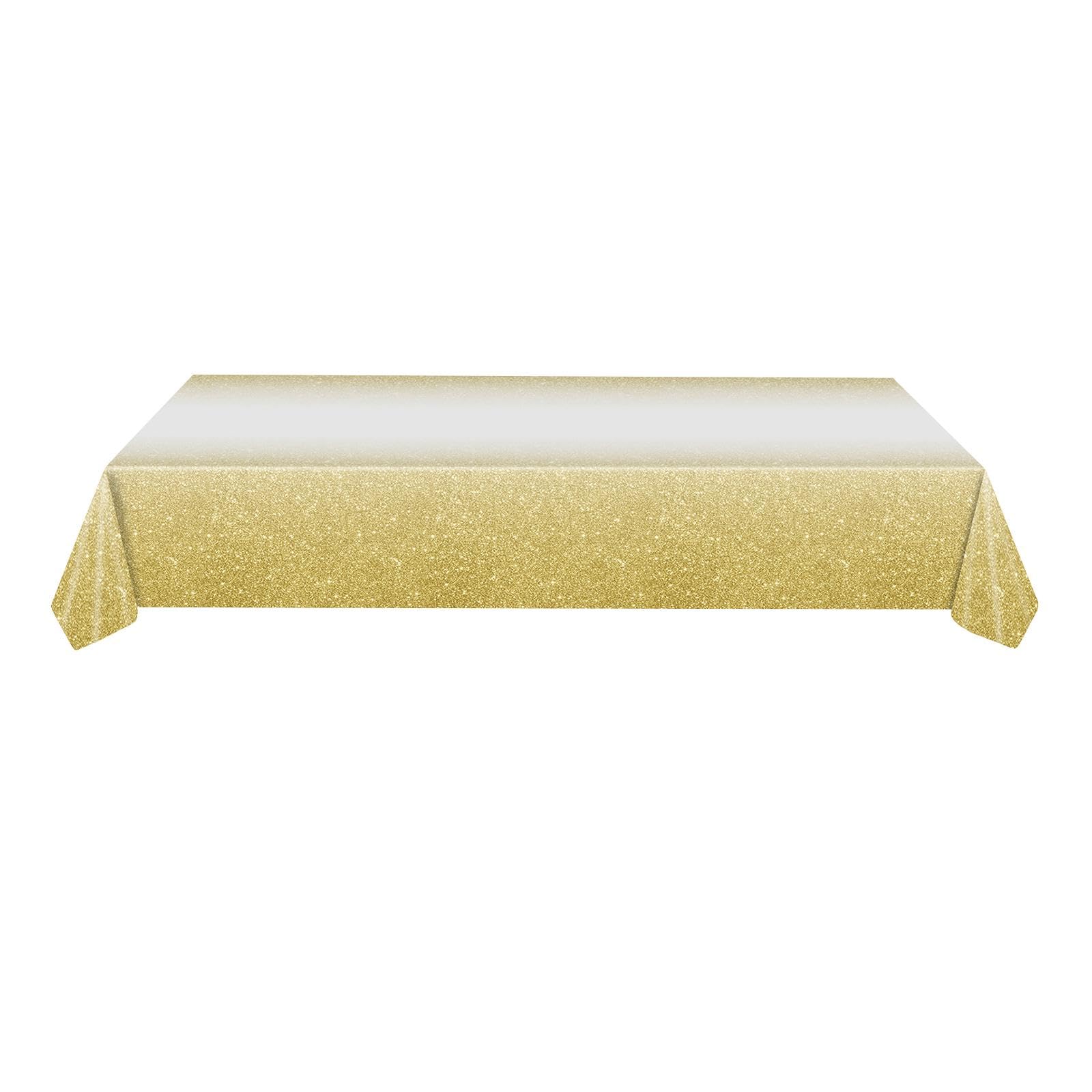 ombre tablecloth diy rectangular table cover for kitchen dining room camping gold