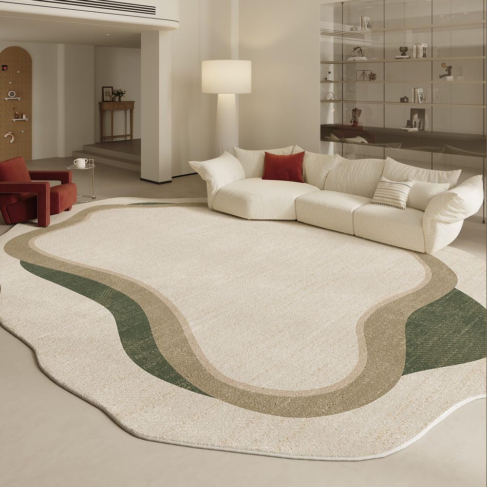 Tapis de salon irrégulier moderne épais et doux 80x160 cm