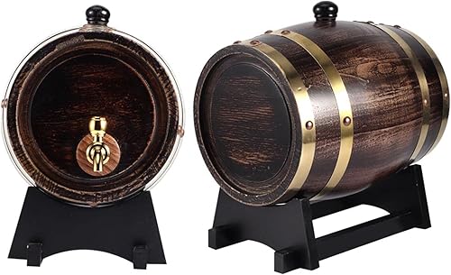 Miniatura 8 de Barril de envejecimiento de roble, barril de vino a prueba de fugas, barril de brandy, revestimiento de papel de aluminio, barril de whisky de 3