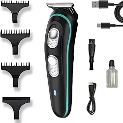 Máquina De Cortar Cabelo, Aparadores de Cabelo Para Homens e Crianças Aparador de Cabelo Elétrico Sem Fio Recarregável USB Kit De Corte de Cabelo 4 Pentes-Guia (3 6 9 12 mm)