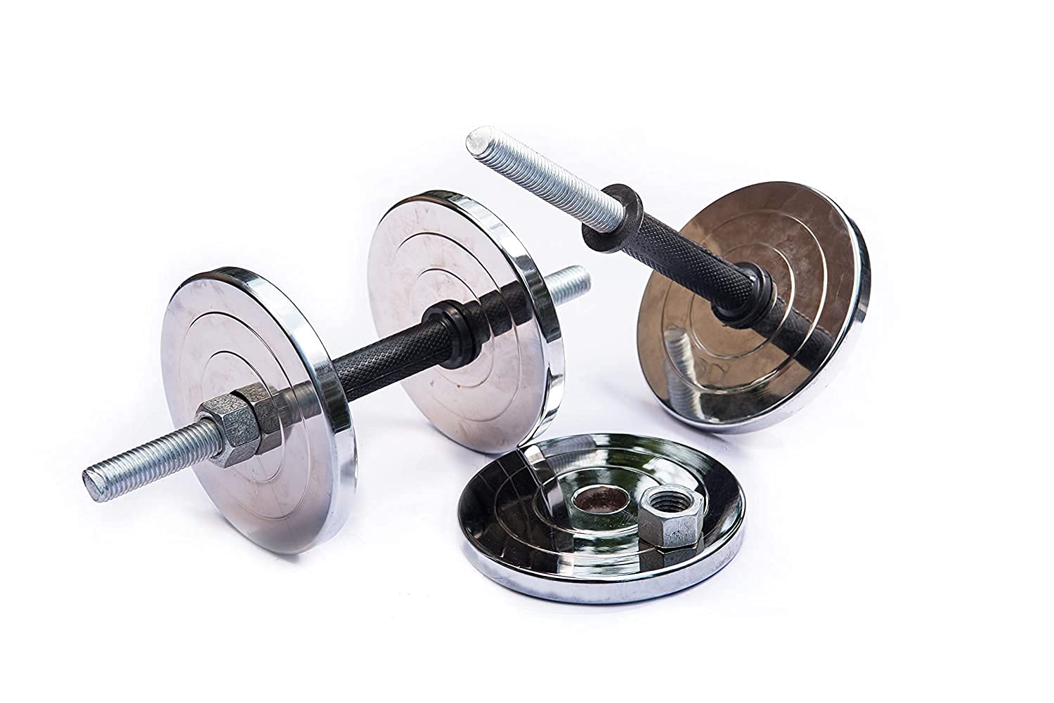 Body Maxx 5 Kg Adjustable Steel Chrome Plated Dumbells + Dumbells Rods, Home Gym Set (B0BWXWZCD4) Amazon Price History, Amazon Price Tracker