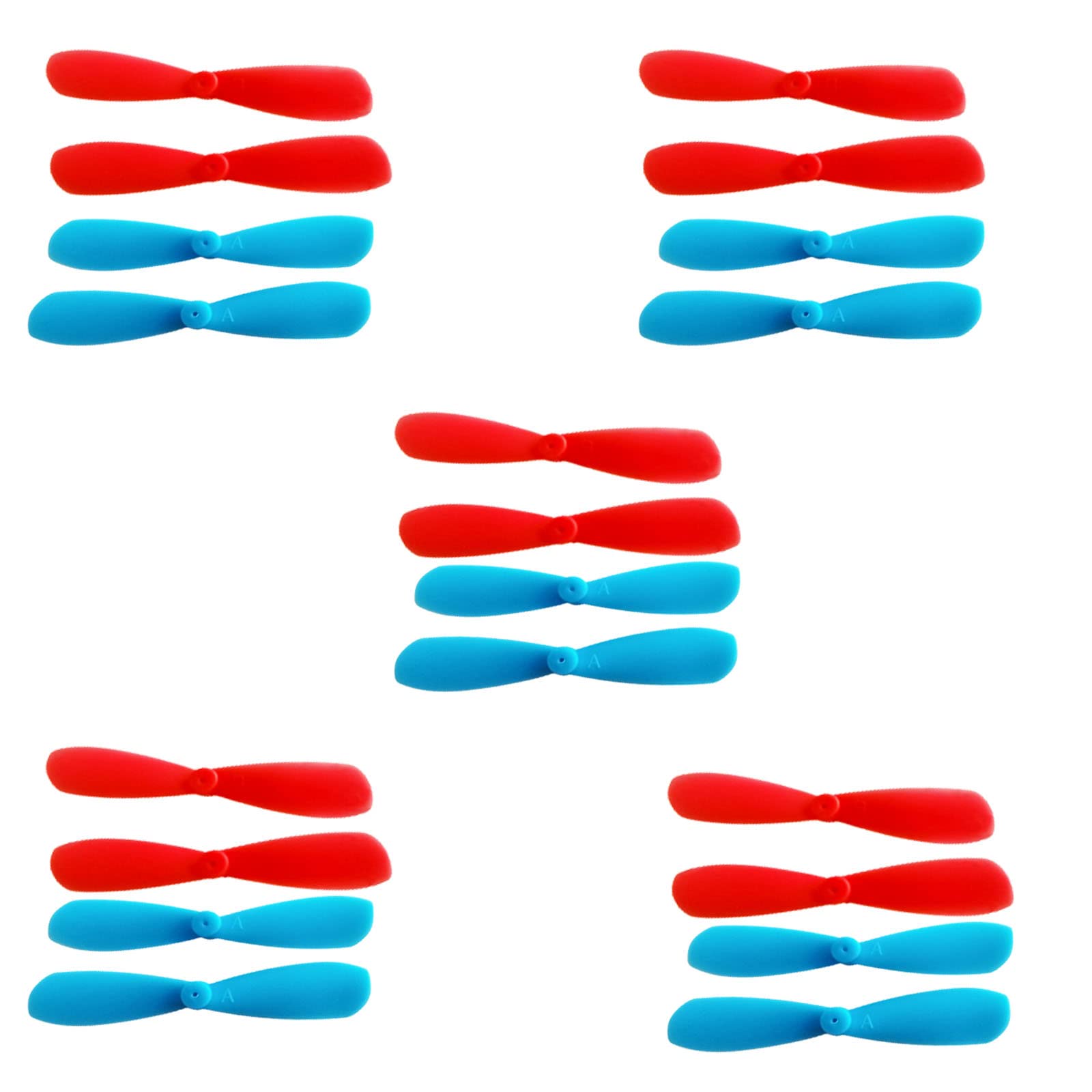 skrnrhrery Mini Propeller, Suitable for Small and Medium UAVs - Nylon Propeller with 0.8 and 1.0mm Shaft, Blade Length 46/42/37mm - AB Positive and Negative