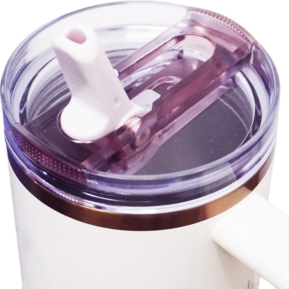 Dreamfocus 30 oz Leak Proof Flip Straw Lid Replacement for Stanley 30 oz Quencher H2.0 and ProTour Tumbler - Image 7