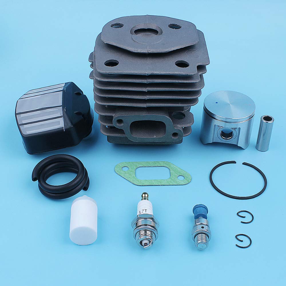 Kit de línea de gas con filtro de combustible y aire de pistón cilíndrico for motosierra J-on-se-r-ed CS 2159 CS 2156 CS2159 CS2156 EPA, puerto de gran cilindro de 47mm Accesorios para herramientas el