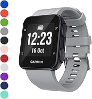 Vista 9 de Watbro Correa compatible con Garmin Forerunner 35, correa de repuesto de silicona suave, para reloj inteligente Garmin Forerunner 35, se ajusta a