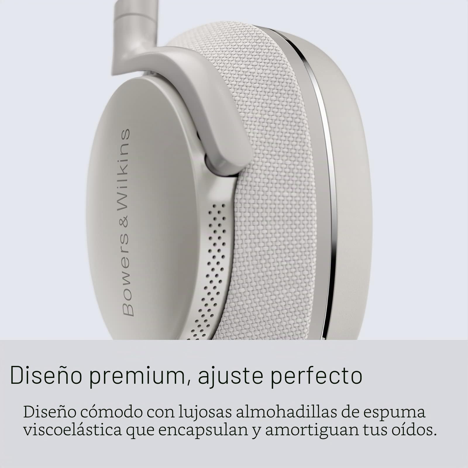 Bowers & Wilkins Px7 S2 - Auriculares Inalámbricos con Cancelación de Ruido con Bluetooth 5.0 Y Carga Rápida, 30 Horas de Reproducción Y Micrófono Integrado, Color Gris