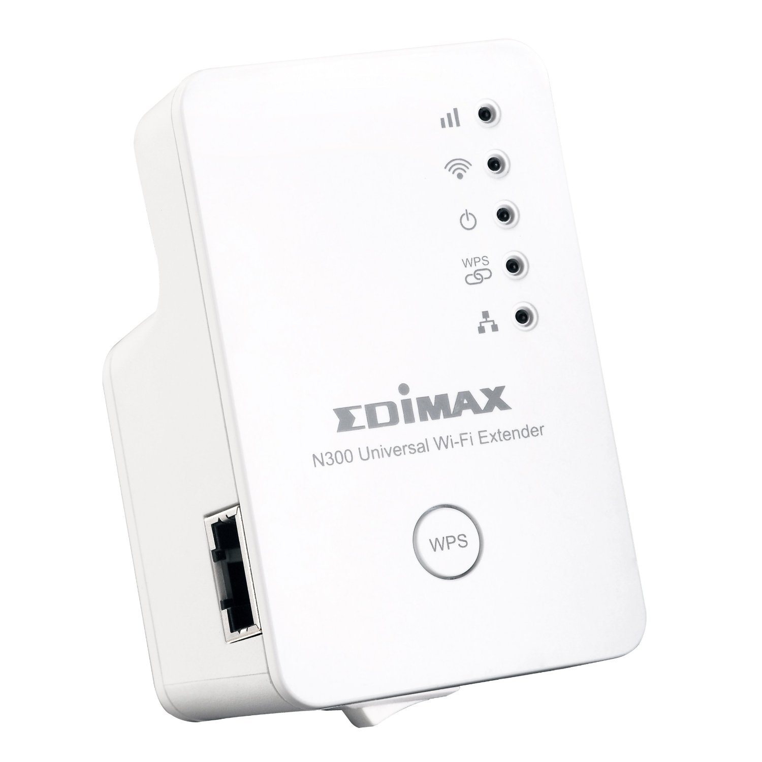 Edimax EW-7438RPn V2 300Mbps 802.11/b/g/n Universal Wi-Fi Range Extender, Repeater, Wireless Bridge, Access Point, Wall Plug design, Smart LED Signal Indicator, Easy iQSetup by Smartphone, No CD Required
