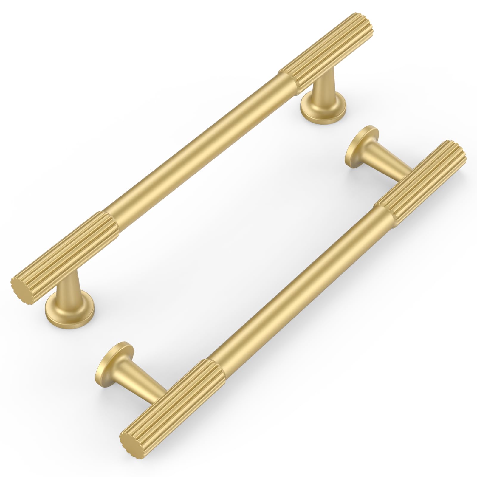 FILTA 10 Pack Gold Cabinet Pulls 5 Inch(128mm) Stylish Kitchen Cabinet Handles Zinc Alloy Modern Cabinet Hardware Pulls for Drawer Dresser