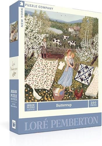 Miniatura 8 de New York Puzzle Company - Loré Pemberton The Walled Garden - Rompecabezas de 500 piezas para noches de juego familiares por Loré Pemberton El jardín