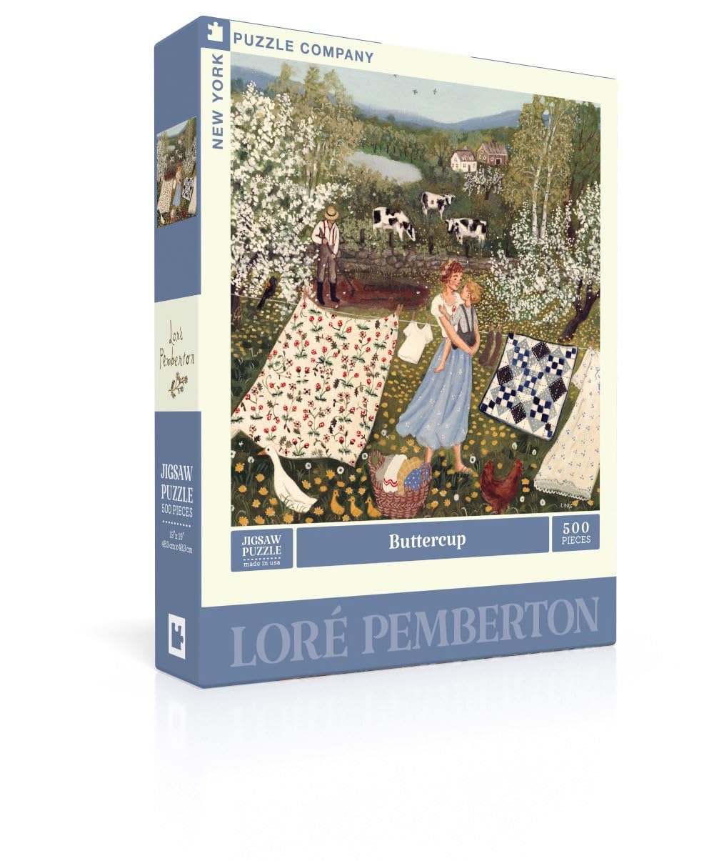 New York Puzzle Company - Loré Pemberton Buttercup - 500 Piece Jigsaw Puzzle for Family Game Nights by Loré Pemberton