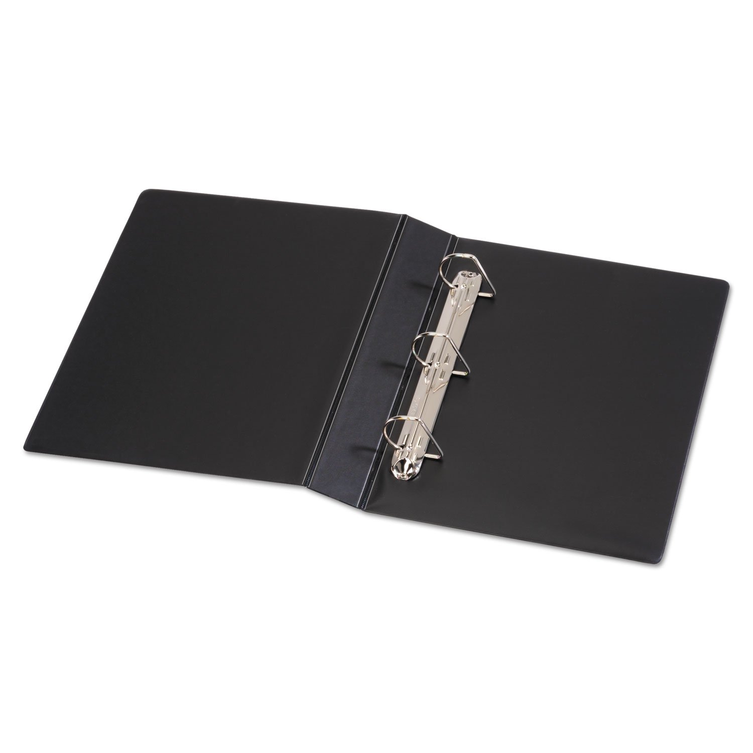 Cardinal Heavyweight vinyl slant-d ring binder w/label holder, Black