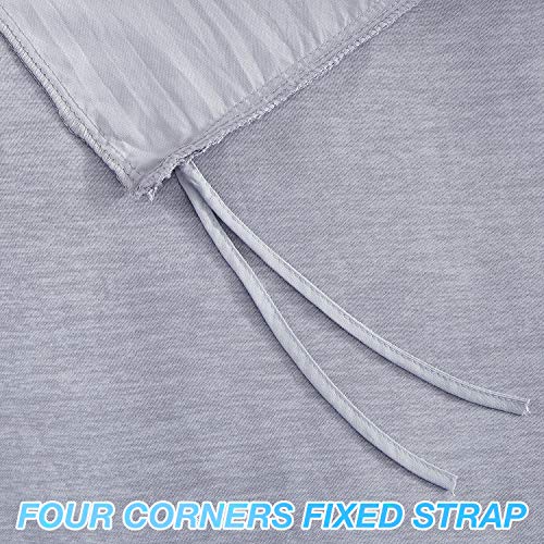 Image of EXQ Home Weighted Blanket Cover 60x80 -Queen Size Premium Soft for Weighted Blanket with Zipper,Machine Washable Duvet Cover (Grey,Duvet Cover Only)
