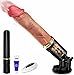 Cacuola Dildo Vibradorador Mujer Juguetes Eróticos para Pareja Sexuales con 5 Empuje 7 Vibración, Juguetes Sexuales Consoladores.. para Mujer con Vibración, Vibrador Mando Distancia Consolador Dildos