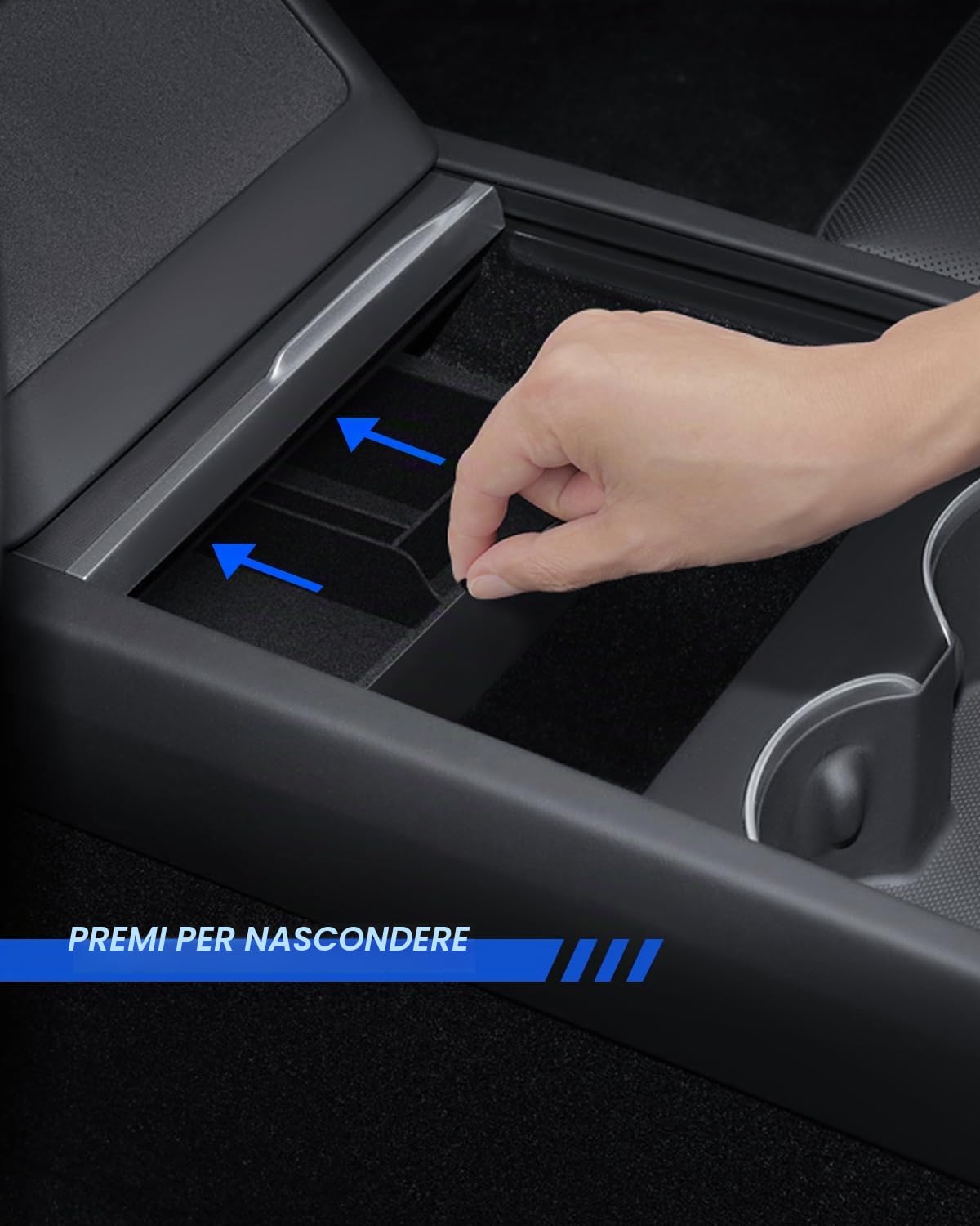 2 Pezzi Accessori per Tesla Model Y 2025-2026 Juniper Console Centrale Organizer e Vassoio Organizer in Silicone Model Y 2025-2026 Juniper Accessori (Beflockung)
