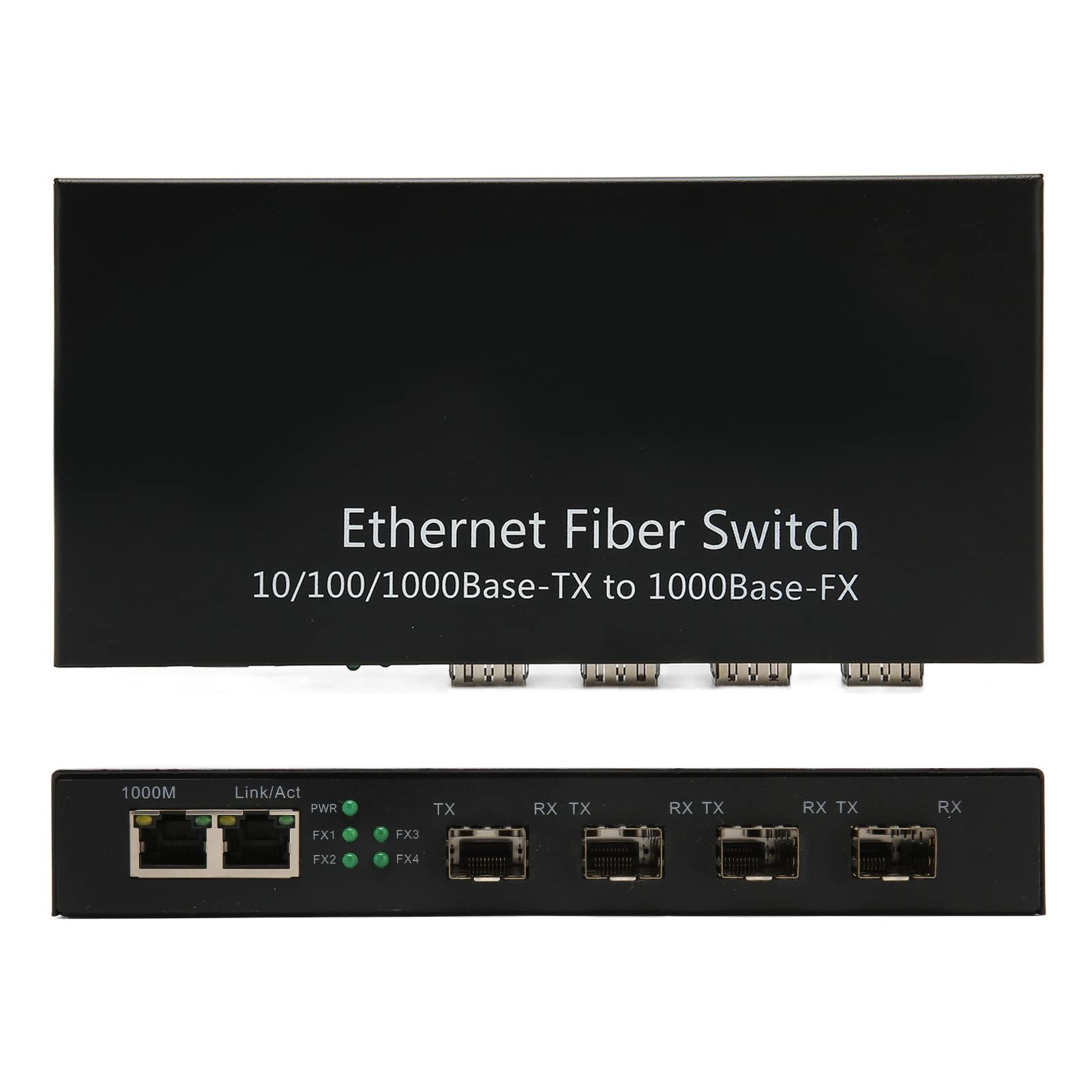 SFP Gigabit Ethernet, Commutateur Fibre Ethernet 4 Ports Optiques 2 Ports électriques, jusqu'à 120 Km, émetteur-récepteur Fibre Ethernet 10 100 1000 M