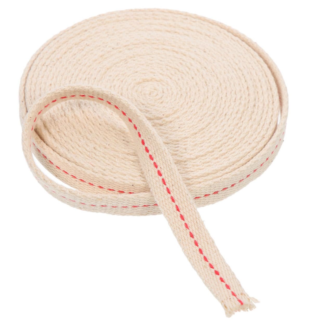 ORFOFE1 Roll Wick Oil Lamp Chimney White Pure Cotton