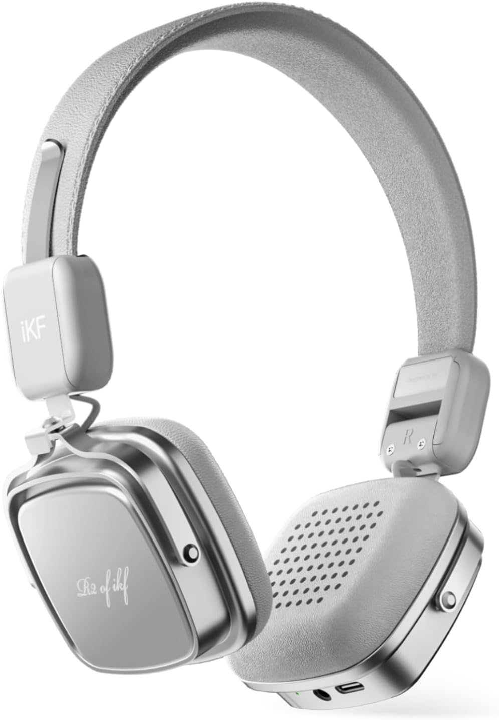 iKF R2 Retro Classic Wireless Headphones,On Ear Headset,Ergonomic Design,40mm Drivers, ENC Clear Call, Bluetooth & Wired Dual Mode, 60H Playback,Throwback 80s 90s,OOTD(Brown)