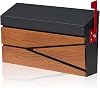 Wall Mount Mailbox, Large Capacity Mailbox for House, Flag Kit, Galvanized Steel Rust-Proof Metal Post Drop Box, Mailboxes for Outside, 15.74×9.84×4.33, Wooden Patterned Metal Sheet