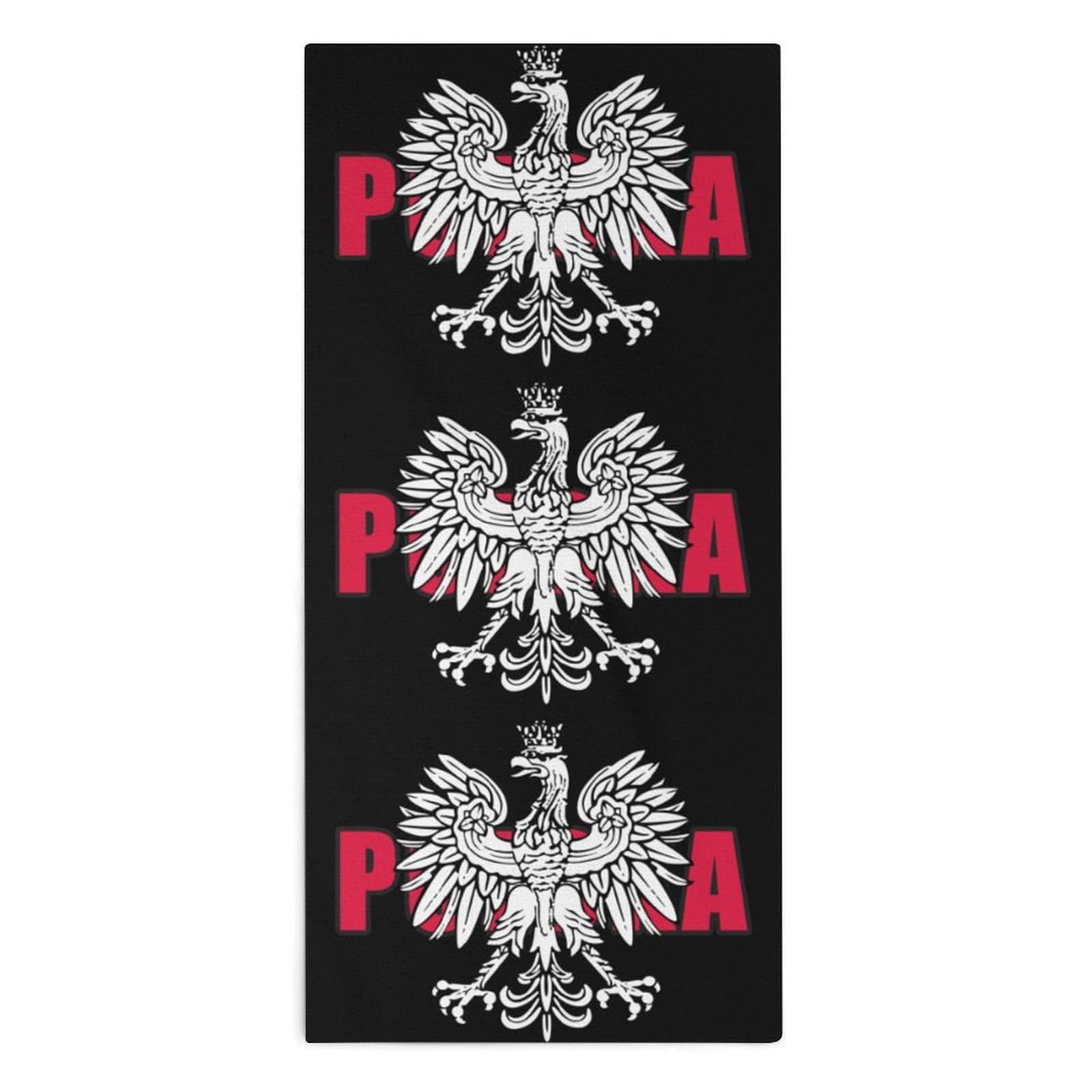 NCLQVJXZKHW Polska Poland Polish Ea-gles Hand Towels Soft Face Towel Gym Bathroom Travel Hotel 13"x28"