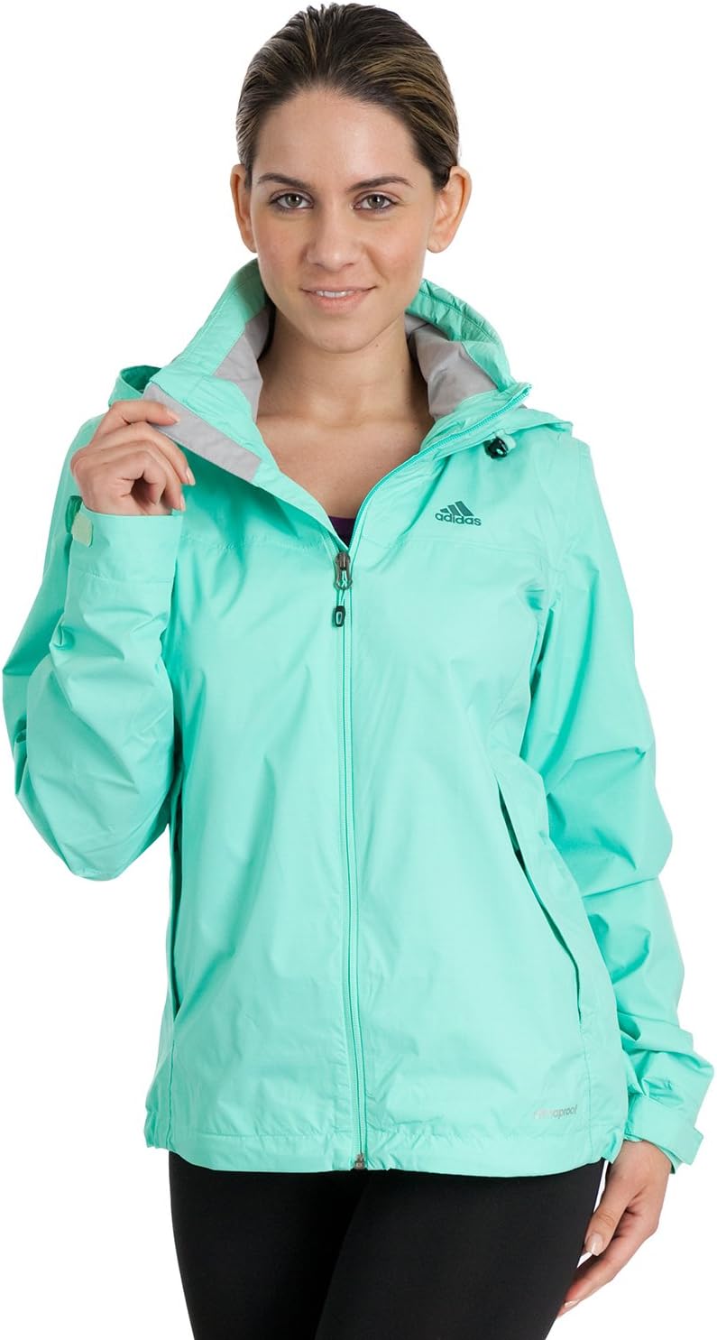 adidas Women's Hiking Wandertag Jacket Bahia Mint-F82340 Large