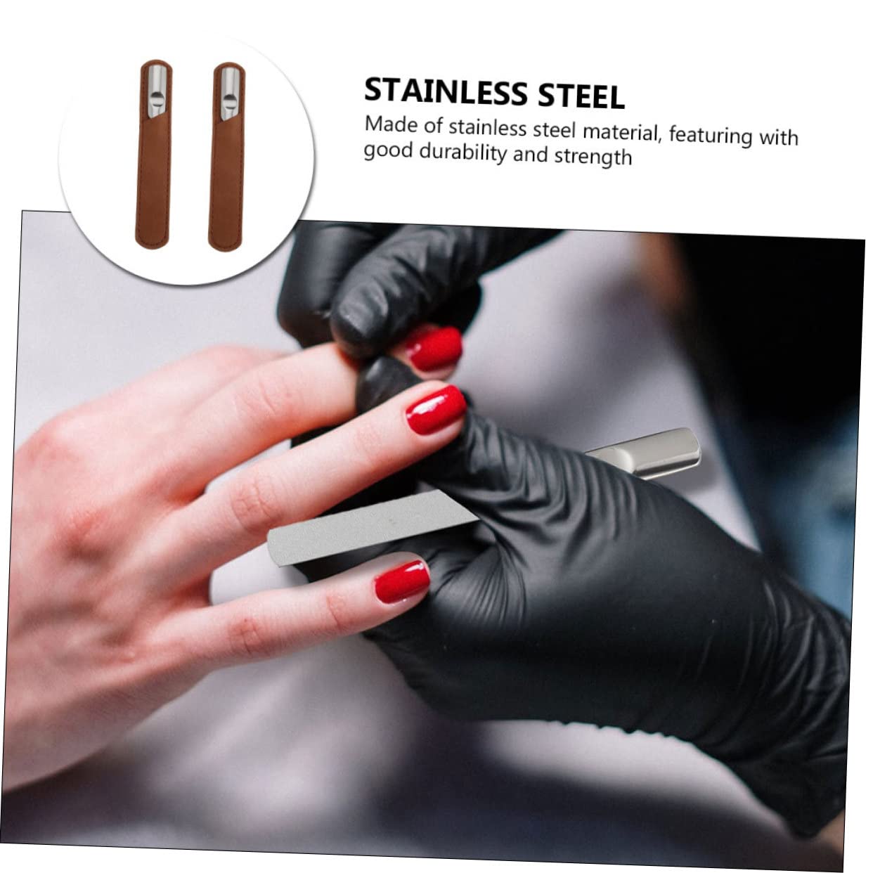 FRCOLOR 6sets Unghie Inossidabile Con Custodia Utensili Per Manicure e Pedicure Resistente e Facile Usare Per Unghie e