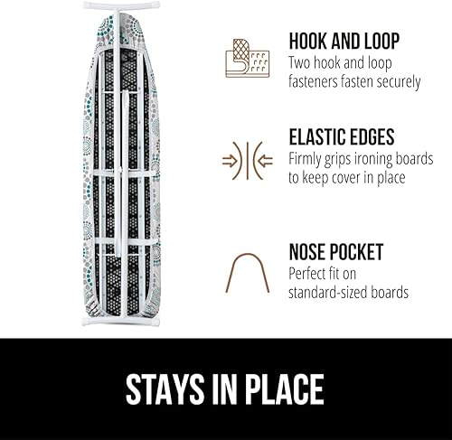 Vista 41 de Gorilla Grip - Funda reflectante de silicona para tabla de planchar