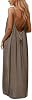 nnOuOnn Backless Cami Dress for Women Summer 2026 Sleeveless Long Maxi Casual Sundress Ladies Flowy Open Back Lounge Dresses for Holiday Beach House Solid Color